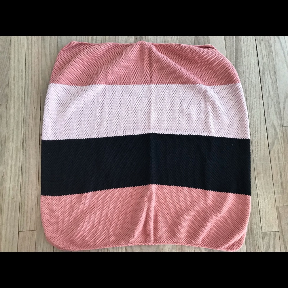 Tun Tun pink striped  baby girl blanket